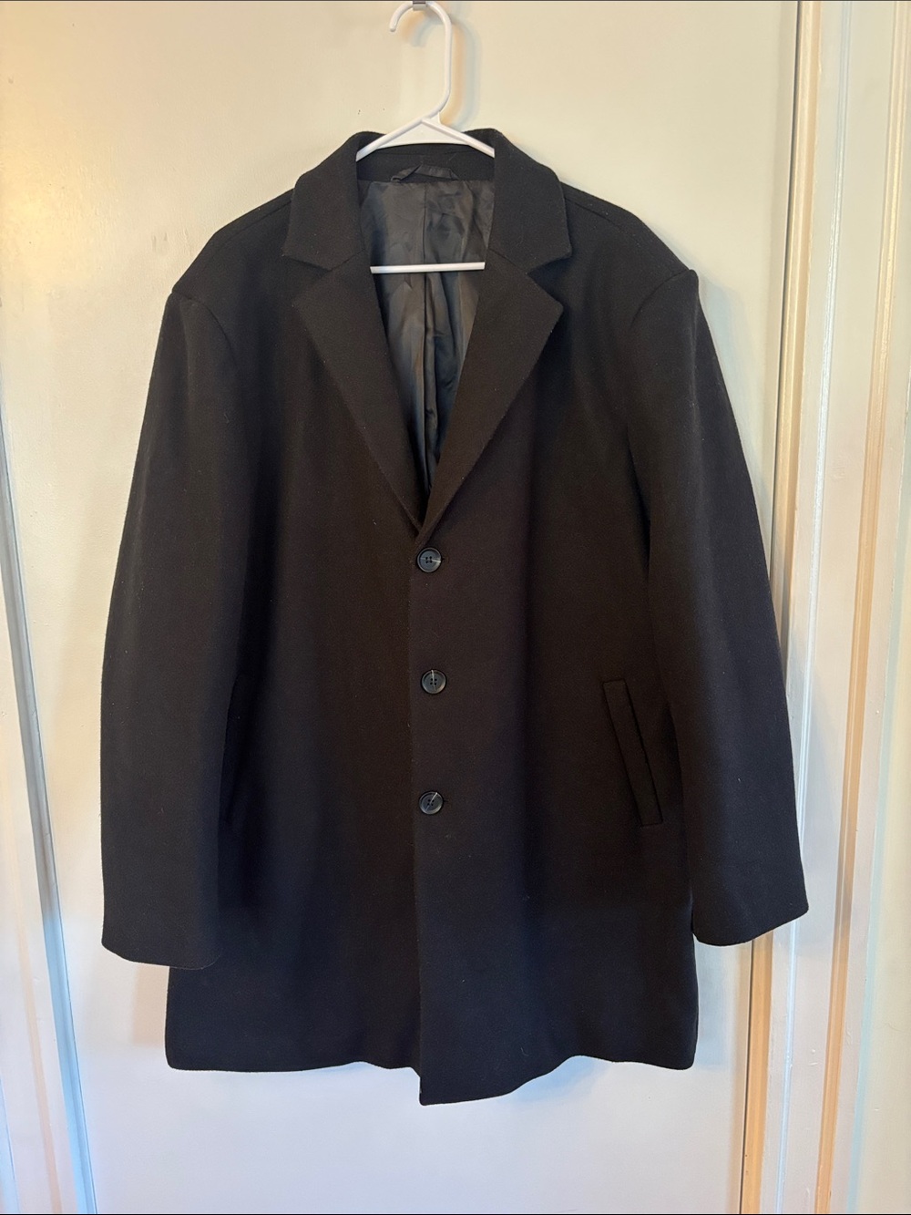 Men’s Black Peacoat